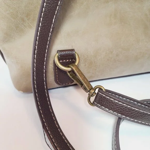 Chala Owl Convertible Backpack Tote – Earth Tones with Whimsical Charm - Picture 8 of 16